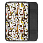 Cartoon Giraffe Pattern Print Car Center Console Cover