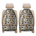 Cartoon Giraffe Pattern Print Car Seat Organizers