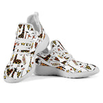 Cartoon Giraffe Pattern Print Mesh Knit Shoes GearFrost