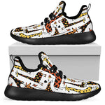 Cartoon Giraffe Pattern Print Mesh Knit Shoes GearFrost