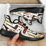 Cartoon Giraffe Pattern Print Mesh Knit Shoes GearFrost