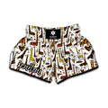 Cartoon Giraffe Pattern Print Muay Thai Boxing Shorts