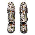 Cartoon Giraffe Pattern Print Muay Thai Shin Guards