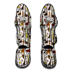 Cartoon Giraffe Pattern Print Muay Thai Shin Guard