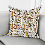 Cartoon Giraffe Pattern Print Pillow Cover