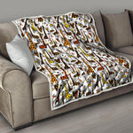 Cartoon Giraffe Pattern Print Quilt
