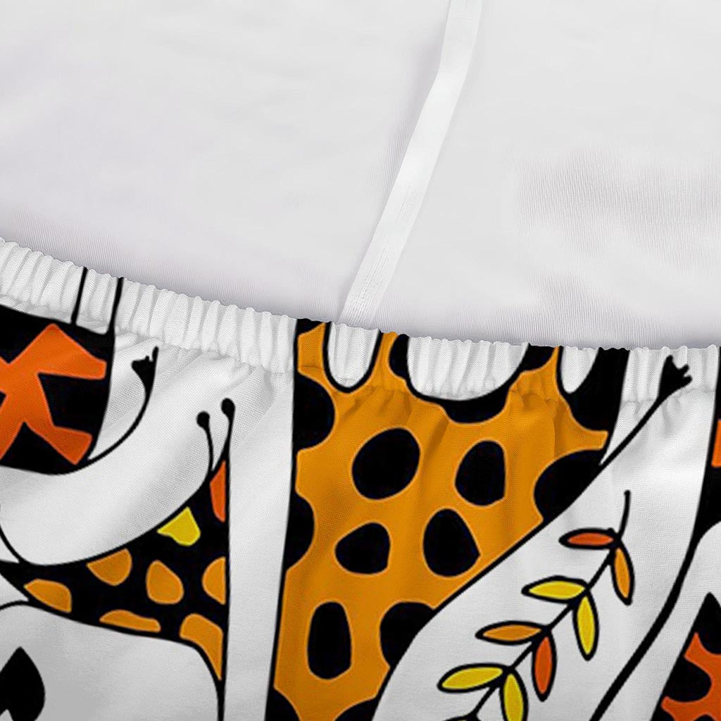 Cartoon Giraffe Pattern Print Sofa Cover