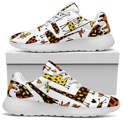 Cartoon Giraffe Pattern Print Sport Shoes GearFrost
