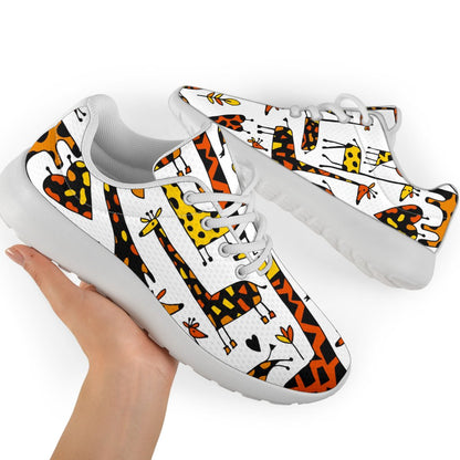 Cartoon Giraffe Pattern Print Sport Shoes GearFrost