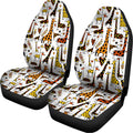 Cartoon Giraffe Pattern Print Universal Fit Car Seat Covers