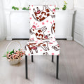 Cartoon Happy Dairy Cow Pattern Print Dining Chair Slipcover