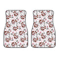 Cartoon Happy Dairy Cow Pattern Print Front Car Floor Mats
