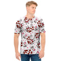 Cartoon Happy Dairy Cow Pattern Print Men's T-Shirt