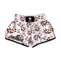 Cartoon Happy Dairy Cow Pattern Print Muay Thai Boxing Shorts