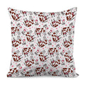 Cartoon Happy Dairy Cow Pattern Print Pillow Cover