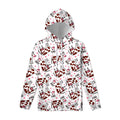Cartoon Happy Dairy Cow Pattern Print Pullover Hoodie