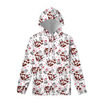 Cartoon Happy Dairy Cow Pattern Print Pullover Hoodie
