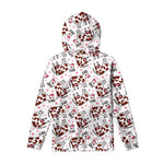 Cartoon Happy Dairy Cow Pattern Print Pullover Hoodie