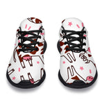 Cartoon Happy Dairy Cow Pattern Print Sport Shoes GearFrost