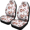 Cartoon Happy Dairy Cow Pattern Print Universal Fit Car Seat Covers