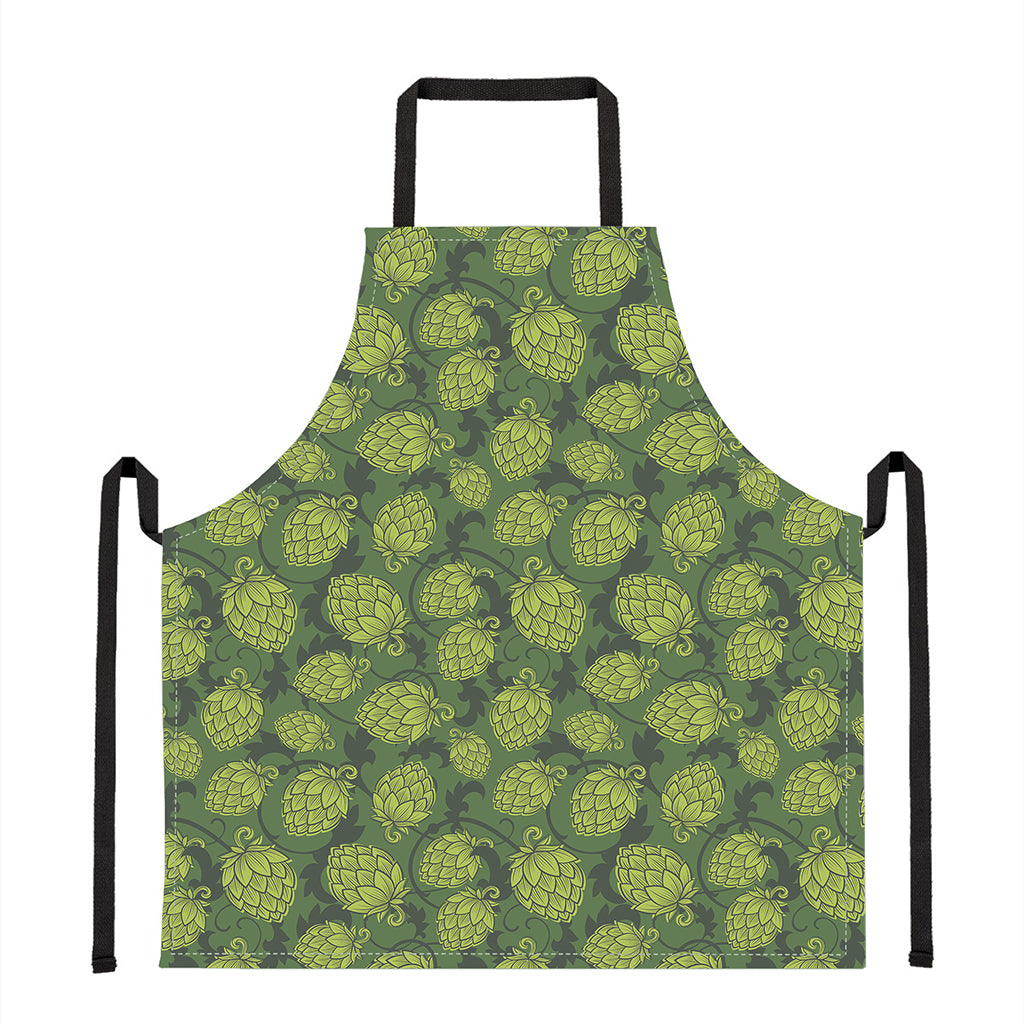 Cartoon Hop Cone Pattern Print Apron