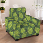 Cartoon Hop Cone Pattern Print Armchair Slipcover