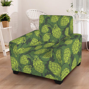 Cartoon Hop Cone Pattern Print Armchair Slipcover