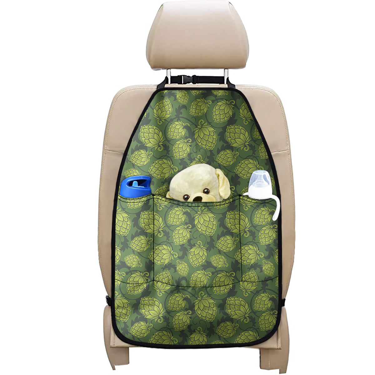 Cartoon Hop Cone Pattern Print Car Seat Organizers