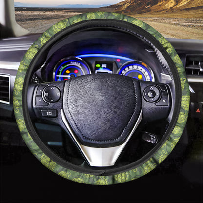 Cartoon Hop Cone Pattern Print Car Steering Wheel Cover