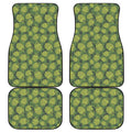 Cartoon Hop Cone Pattern Print Front and Back Car Floor Mats