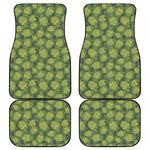 Cartoon Hop Cone Pattern Print Front and Back Car Floor Mats