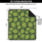 Cartoon Hop Cone Pattern Print Futon Protector