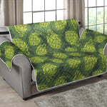 Cartoon Hop Cone Pattern Print Loveseat Protector