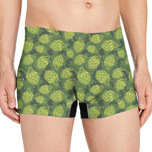 Cartoon Hop Cone Pattern Print Men's Boxer Briefs