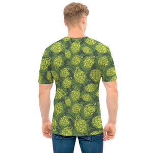 Cartoon Hop Cone Pattern Print Men's T-Shirt