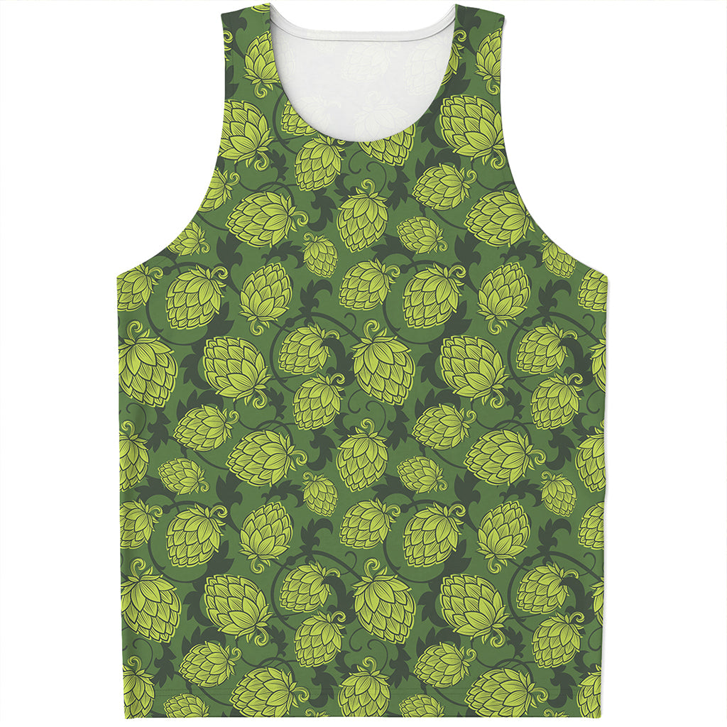 Cartoon Hop Cone Pattern Print Men's Tank Top