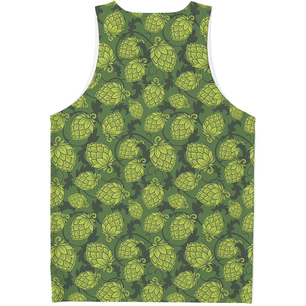 Cartoon Hop Cone Pattern Print Men's Tank Top