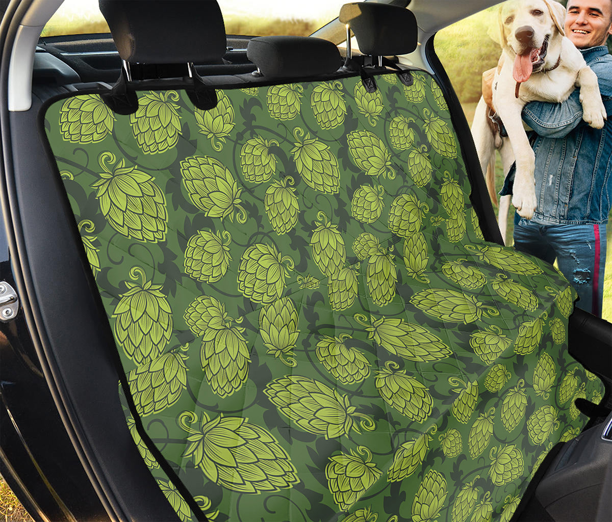 Cartoon Hop Cone Pattern Print Pet Car Back Seat Cover
