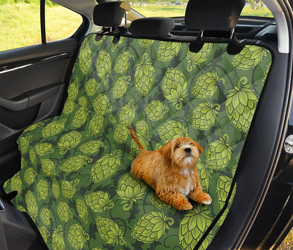 Cartoon Hop Cone Pattern Print Pet Car Back Seat Cover