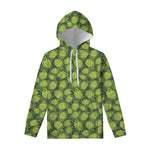 Cartoon Hop Cone Pattern Print Pullover Hoodie