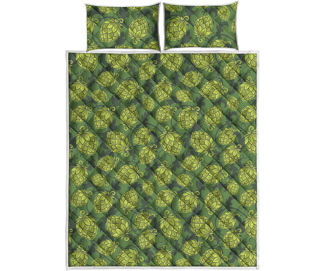 Cartoon Hop Cone Pattern Print Quilt Bed Set