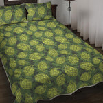 Cartoon Hop Cone Pattern Print Quilt Bed Set