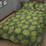 Cartoon Hop Cone Pattern Print Quilt Bed Set