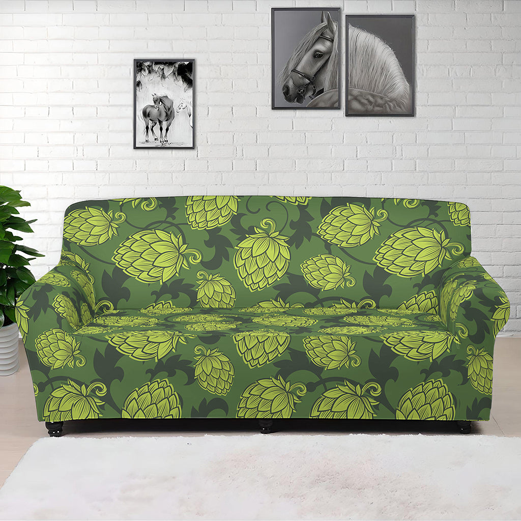 Cartoon Hop Cone Pattern Print Sofa Cover