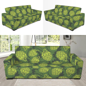 Cartoon Hop Cone Pattern Print Sofa Slipcover