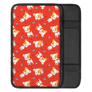 Cartoon Jack Russell Terrier Print Car Center Console Cover