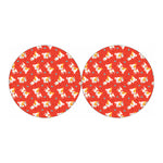 Cartoon Jack Russell Terrier Print Car Coasters