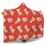 Cartoon Jack Russell Terrier Print Hooded Blanket
