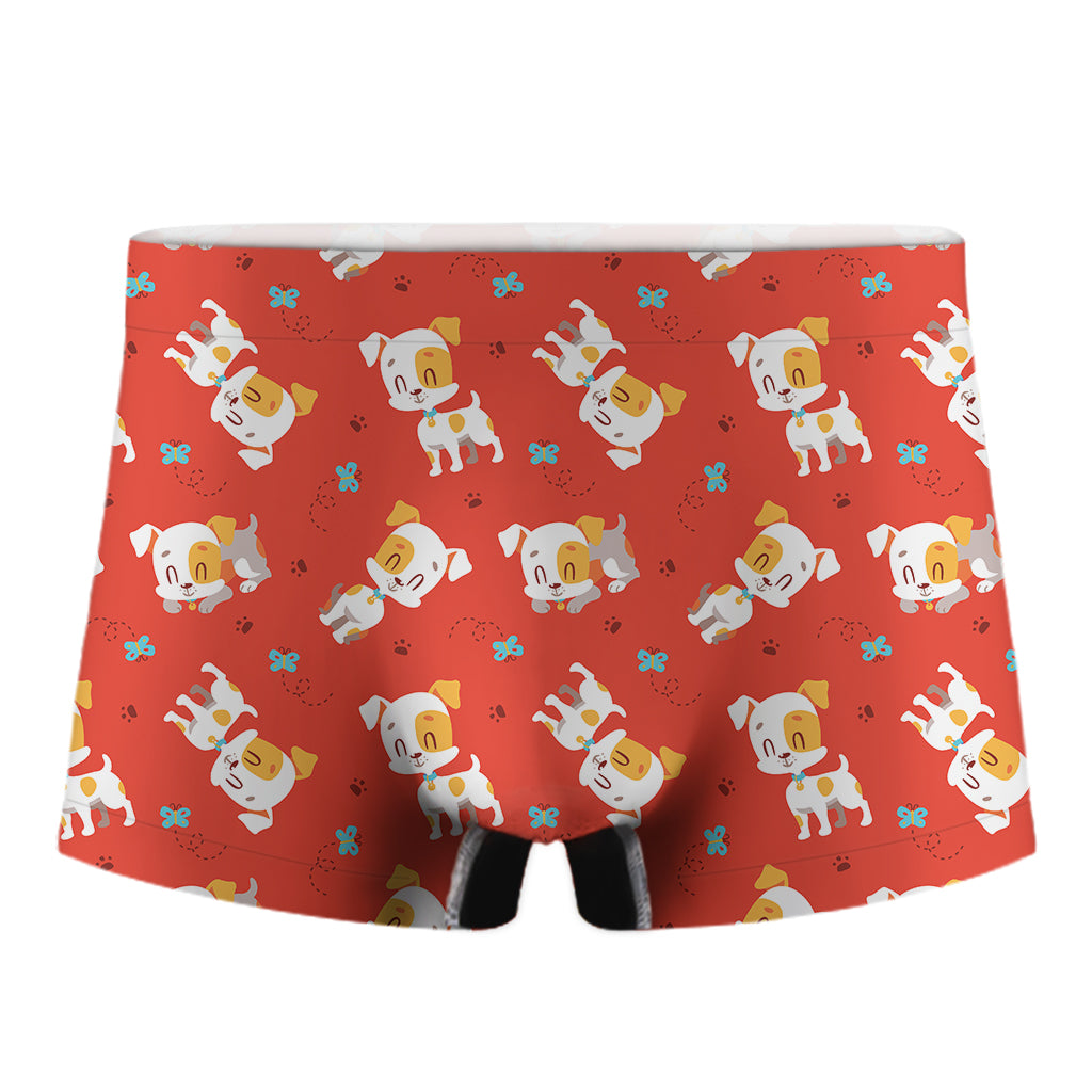 Cartoon Jack Russell Terrier Print Men's Boxer Briefs