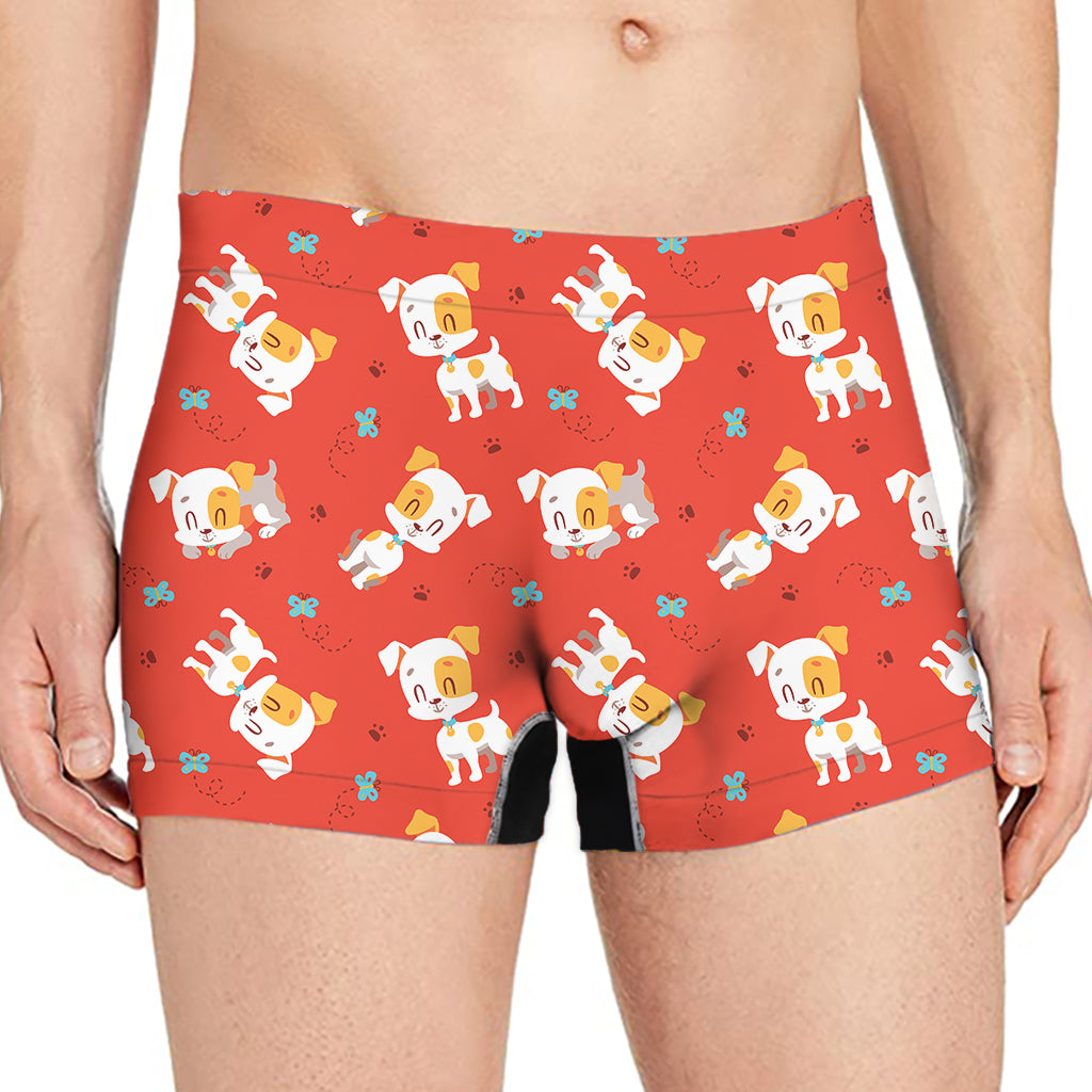 Cartoon Jack Russell Terrier Print Men's Boxer Briefs